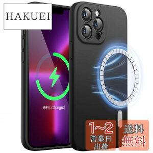 yzJEDirect iPhone13ProMax (13 Pro Max 6.7C`p) }Olbg VRP[X MagSafeΉ VL[\tg^b`̓dbJo[ JYی (ubN)