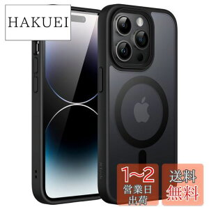 yzJEDirect iPhone14ProMax 6.7C`p (14 Pro Max) }Olbg P[X MagSafeɑΉ ̃}bgw ^ ϏՌ Jo[ (ubN)