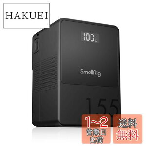yzSmallRig VB155 ~j V }Eg obe[ Vobe[ 10500mAh(155Wh/14.8V) OLED XN[ 65W PD USB-C }[d D-TAP & USB-A fA DC |[g J COB LEDrfICg X}[gtH