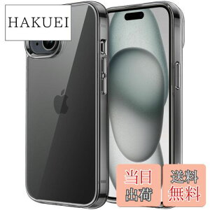 yzJEDirect iPhone 15 Plus 6.7C`p یP[X ΂݂Ȃ Ռz op[Jo[ h~ NAobN (ubN)