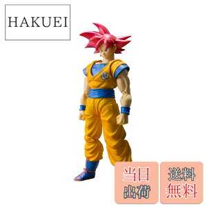 �y���������zBandai - Figurine DBZ - Son Goku Super Saiyan God Cheveux Rouge SH Figuarts 14cm - 4549660175643 �T�C�Y�F�����T�C�Y