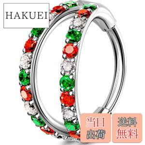 �y���������z[OUFER Body Piercing] 18G 316L�X�e�����X�| �@�����O 6/7/8mm �N���X�}�XCZ�W���G�� �{�f�B�s�A�X�W���G���[ �@�E/����/����/�@���u/�_�C�X�p �j�����p �s�A�X�Z�b�g Nose Ring Hoops �T�C�Y�F