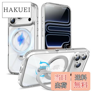 �y���������zMagSafe�Ή� �P�[�X�y ���C�����X�[�d�A�c�����Ή��A�B�����[���X�^���h�A�}�O�l�b�g���ځA�ϏՌ��A�S�ʕی�z �F�F�N���A�����A�T�C�Y�FiPhone 17Pro �p