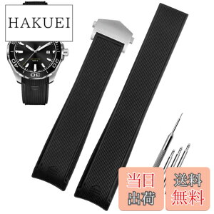 �y���������z[HEYOZURY] TAG HEUER �x���g ���o�[ ���v�o���h 22mm �V���R�� �_�炩�� �r���v�x���g �r���v�o���h D�o�b�N���� �r���v�o���h TAG HEUER (�^�O�z�C���[) �Ή� �����t�������x���g�H��t