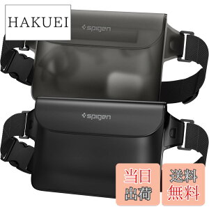 �y���������zSpigen ���S�h�� �E�G�X�g�|�[�` 2���Z�b�g ���� IPX8�F�� �C �v�[�� �� ���s �A�E�g�h�A �X�}�z���[�\ �O�d�`���b�N �x���N�� PVC ��e�� �h���o�b�O A620 AMP04531 (�u���b�N)