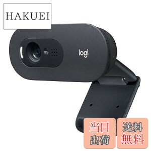 �y���������z���W�N�[�� Web�J���� C505 HD 720P �������␳ �����O�����W�}�C�N 2m�̒���USB�ڑ��P�[�u�� Zoom �� Skype ����v�ȃr�f�I�ʘb�A�v���ɑΉ� �u���b�N �E�F�u�J���� �E�F�u�J�� PC Mac �m
