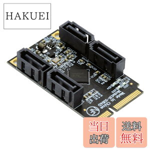 �y���������zNFHK Mini PCI-E PCI Express to SATA 3.0 4�|�[�g�A�_�v�^�[�R���o�[�^�[ 6Gbps �n�[�h�h���C�u�g���J�[�h SSD�p