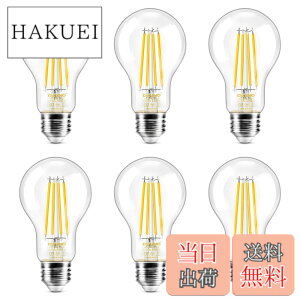 �y���������zDiCUNO LED�d�� E26���� �d���F 60W�`���� �G�W�\���d�� 6W �t�B�������g�d�� 806lm 2700k ��ʓd���` �N���A�^�C�v �ȃG�l �S���� A60 �������Ή� 6��