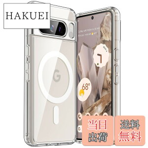 �y���������zJETech Google Pixel 8 Pro 6.7 �C���` 2023�p �}�O�l�b�g�P�[�X MagSafe�A�N�Z�T���Ή� �ϏՌ��X�}�z�ی�J�o�[ ���΂܂Ȃ� �n�[�h�N���APC�o�b�N (�N���A)