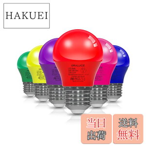 �y���������zORALUCE LED�d�� �J���[�d�� E26���� 40W���� 5W 450lm 220�x�L�z�� �����F �����d�� �����Ή� �����s�� ���^�d�� PSE�F�� 6�F�Z�b�g 6��