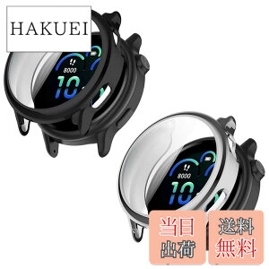 �y���������z�y2���Z�b�zFor Garmin Vivoactive 6 �P�[�X �K���X�t�B����+PC�t���[�� ��̌^ �ی�t�B���� Greerass �S�ʕی� �����ߗ� �S�ʕی� �ϏՌ� �w��h�~ �������� �h���h�o �����ȒP �t�C����