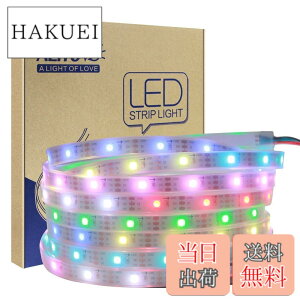 �y���������zALITOVE LED�e�[�v���C�g �C���~�l�[�V���� LED���C�g WS2812B �A�h���X�\ 5050 RGB SMD 5 m 150�s�N�Z�����F �h��IP67�z���C�gPCB DC5V