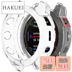 �y���������zMiimall�Ή�Garmin Epix Gen2/Epix Steel�P�[�X TPU�ގ� �\�t�g �Ռ��z�� �y�� ���^ �K�[�~�� Epix Gen2 �J�o�[ �����h�~ �����Ή� �E���ȒP Epix Gen2�ی�J�o�[ �o���p�[�i�N���A�j