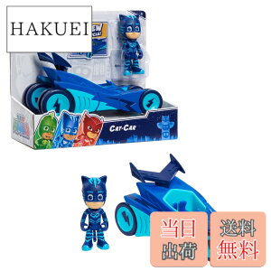 �y���������z����ǂ�! �p�W���}�X�N �R�i�[���L���b�g�J�[ �L���b�g�{�[�C �q�� �������� �u���[ PJ Masks Catboy & Cat-Car, 2-Piece Articulated Action Figure and Vehicle Set, Blue, by Just Play[���s�A���i]