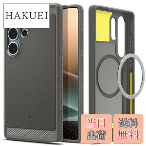 �y���������zSpigen Galaxy S25 Ultra �P�[�X Magfit�Ή� �ϏՌ� TPU �\�t�g �}�b�g �ČRMIL�K�i ���M�b�h�E�A�[�}�[�E�}�O�t�B�b�g ACS08952 (�}�[�u���E�O���[)