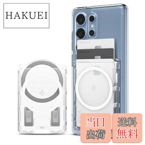 �y���������z�yGalaxy S25�V���[�Y��p�z Spigen ���ʃ}�O�l�b�g �J�[�h�P�[�X ����~�߃V���R���p�^�[�� �N���A �J�[�h�z���_�[ 3�����[ �E�H���b�g - �E���g���n�C�u���b�h�E�}�O�t�B�b�g�{�i