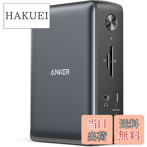 �y���������zAnker PowerExpand 13-in-1 USB-C Dock �h�b�L���O�X�e�[�V���� 85W�o�� 4K�Ή� HDMI�|�[�g 1Gbps �C�[�T�l�b�g�|�[�g 3.5mm �I�[�f�B�I�W���b�N USB-A USB-C�|�[�g microSD��SD�J�[�h �X���b�g����