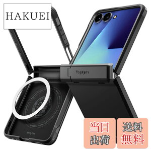 �y���������zSpigen �y�n��18�N�̋Z�p�́zGalaxy Z Flip7 �P�[�X �q���W�ی� �ϏՌ� MagFit�Ή� �w��h�~ �����Y�ی� �^�t�A�[�}�[�E�v���E�}�O�t�B�b�g ACS09561 (�u���b�N)