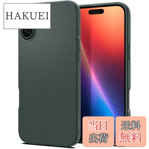 �y���������zSpigen iPhone 16 Plus �P�[�X TPU �\�t�g �ϏՌ� �X�g���b�v�z�[�� �ČRMIL�K�i ���L�b�h�E�G�A ACS08068 (�A�r�X�E�O���[��)