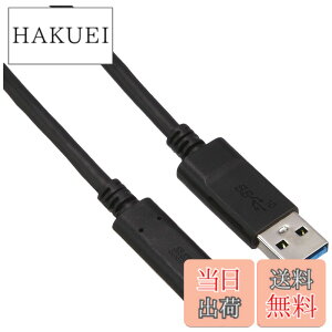 �y���������z�G���R�� USB�P�[�u�� Type C (USB A to USB C) 1.0m USB3.1�F�ؕi 3A�o�� �ő�10Gbps �u���b�N USB3-AC10NBK