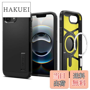 �y���������zSpigen �y�n��18�N�̋Z�p�́z iPhone 16e �P�[�X MagSafe�A�N�Z�T���[�Ή� �}�O�l�b�g���� �X�^���h ��� �}�b�g �ϏՌ� �ČRMIL�K�i �^�t�E�A�[�}�[�iAI�j�E�}�O�t�B�b�g ACS09137 (�u���b