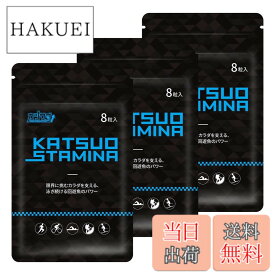 【送料無料】【3袋セット】KATSUO STAMINA カツサプ 1袋(8粒入)