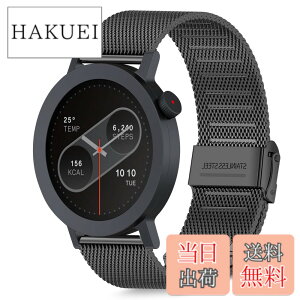 �y���������z[HeeNia] �o���h CMF by Nothing Watch Pro 3/CMF by Nothing Watch Pro 2 �Ή� �����x���g �X�e�����X�� �ւ��x���g �������߉\ �j�����p �����o���h (�u���b�N)