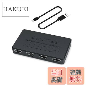 �y���������zHDMI���z�� 1����4�o�� �����o�� HDMI �X�v���b�^�[ �n�u 4��� ���� �I�[�f�B�I���� �����ؑ� 4K 3D 1080p �����o�� �~���[���[�h �ڑ��ȒP PS5|Xbox|fire tv stick|HDTV|DVD|PC�ȂǕ��L���Ή� US
