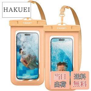 �y���������zSpigen �X�}�z �h���P�[�X 2���Z�b�g ���� iPhone Pixel Xperia �ő�8.2�C���`�Ή� �^�b�`�\ ��F�� ���� �����B�e �����C ���� �ނ� �C IPX8�F�� ���S�h�� �l�b�N�X�g���b�v�t�� A601 ACS06