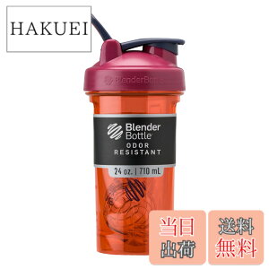 �y���������zBlenderBottle Pro Series Tritan Pro24 �v���e�C���V�F�C�J�[ �u�����_�[�{�g�����K�i 24oz �e��700ml (������500ml) �T�t���� BBPRO24 SN