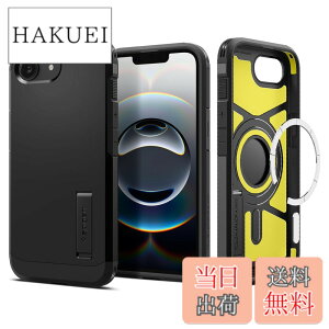 �y���������zSpigen �y�n��19�N�̋Z�p�́z iPhone 17e / 16e �P�[�X MagSafe �}�O�l�b�g���� �X�^���h ��� �}�b�g �ϏՌ� �ČRMIL�K�i �^�t�E�A�[�}�[�iAI�j�E�}�O�t�B�b�g ACS09137 (�u���b�N)