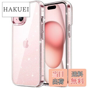 �y���������zJETech iPhone 15 Plus (6.7�C���`��p) ���炫�� �P�[�X �u�����u���� �Ռ��z�� �o���p�[�J�o�[ ���킢�� �L���L�� �����p (�N���A)