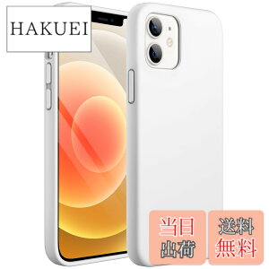 �y���������zJETech iPhone12 mini �V���R���P�[�X (5.4�C���`��p) �V���L�[�\�t�g�^�b�`�S�ʕی�P�[�X �}�C�N���t�@�C�o�[���C�j���O�t���ϏՌ��J�o�[ (�z���C�g)