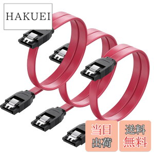 �y���������zSZSL SATA �P�[�u�� �i�X�g���[�g�^�j��50cm 6 Gbps�Ή� ���b�`�t�� SSD��HDD���� Sata3 �V���A�� ATA3 �P�[�u�� ���b�h (�X�g���[�g�^ 3�{)