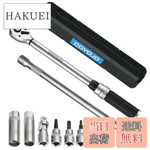 �y���������zGOYOJO �g���N�����` �v���Z�b�g�^ ���C���^�X�p�[�N�v���O 8�_�Z�b�g �����p(3/8�C���`) 10-60N.m ����]�Ή� �g���N���x ±3% �����ԗp�A���d�ԁA�I�[�g�o�C�A�@�B�̐��� �^�C����
