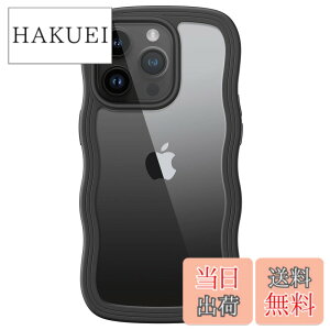 �y���������zJETech iPhone 14 Pro 6.1�C���`�p ���킢�� �P�[�X �g��t���[�� ���˂��� �ϏՌ� �X�}�z�J�o�[ �����p ���q���� �N���A �n�[�hPC�o�b�N (�u���b�N)