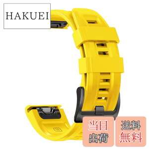 �y���������z[YOCAHU] QuickFit 22 mm �o���h �����p for GARMIN(�K�[�~��) Fenix 7 Pro Solar/Approach S70 47mm/Forerunner 965 �Ή� �X�g���b�v �V���R�� �x���g �_�炩�� �h���� �K�[�~�� �p �����o���h (yellow)