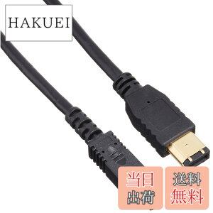 �y���������z�G���R�� IEEE1394 FireWire400(i.LINK�EDV)�P�[�u�� 6pin-4pin 1.0m �u���b�N IE-461BK