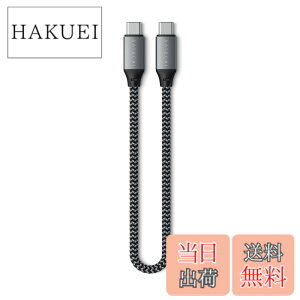 �y���������zSATECHI USB-C to USB-C �P�[�u�� 25cm �| USB4 �P�[�u�� 100W �}���[�d �ő�8K@60Hz �f���o�́A40Gbps �����f�[�^�]�� �| MacBook Air & Pro M5/M4�AiPhone 17-15 �V���[�Y�AiPad Air & Pro M5/M4 �p