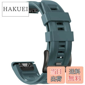 �y���������z[YOCAHU] QuickFit 22 mm �o���h �����p for GARMIN(�K�[�~��) Fenix 7 Pro Solar/Approach S70 47mm/Forerunner 965 �Ή� �X�g���b�v �V���R�� �x���g �_�炩�� �h���� �K�[�~�� �p �����o���h (Lake Blue)