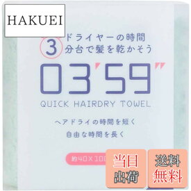 【送料無料】本多タオル 03'59'' クイックヘアドライ タオル マイクロファイバー 速乾 吸水力 色：ライトグレー、サイズ：ワンサイズ
