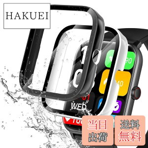 �y���������zredmi watch6 �P�[�X �F�F�u���b�N+�z���C�g�A�T�C�Y�FVialove KW105-G01(�u���b�N+�z���C�g)