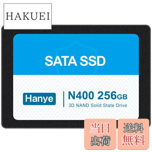 �y���������zHanye SSD 3D NAND TLC�̗p ����2.5�C���` SATAIII 6Gb/s 520MB/s �A���~��➑� ���K�㗝�X�i ����3�N �T�C�Y�F256GB