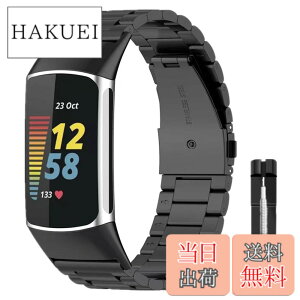 �y���������zAnkersaial �o���h �Ή� Fitbit Charge 6/ Fitbit Charge 5,�����o���h �r�W�l�X�� �X�e�����X�� �T�C�Y���߉\ �����H��t�� �����x���g �ւ��x���g �R���p�`�u�� �F�F�u���b�N�A�T�C�Y�F