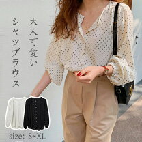楽天市場】レトロ（柄ドット・水玉）（トップス｜レディース 