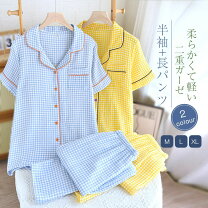 楽天市場】パジャマ レディース 綿100%（柄チェック）の通販