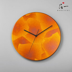色彩 サークルクロック 茜|金沢金箔の箔一(はくいち)|送料無料 壁掛け時計 時計 おしゃれ 和モダン インテリア アート モダン 和 名入れ ギフト プレゼント 記念品 海外 結婚祝い 出