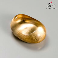 【全品P5倍＆550円OFFクーポン 6/4 20:00-6/11 1:59】金の箸置き　銀の箸置き　豆ガラス(金)｜金沢金箔の…
