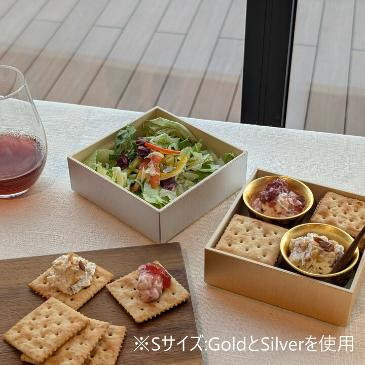 HAKU LA TABLE HAKU LA TABLE OJU 金箔の箔一 はくいち お重 おせち 重箱 器 プレゼント 運動会 モダン 和 コーディネート 和食器 ギフト 日本製 スクエア 三段 三段重 工芸品 和モダン 和洋 金沢の金箔工芸 箔一セレクション
