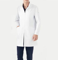 MK-0013 チトセ ミッシェルクラン 診察衣 ジップアップ スタンドカラー 男性用 制電 ストレッチ 抗菌防臭…